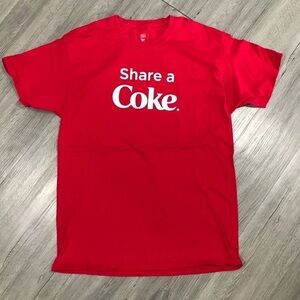 Share a Coke Red Double Sided Screen Print T-Shirt